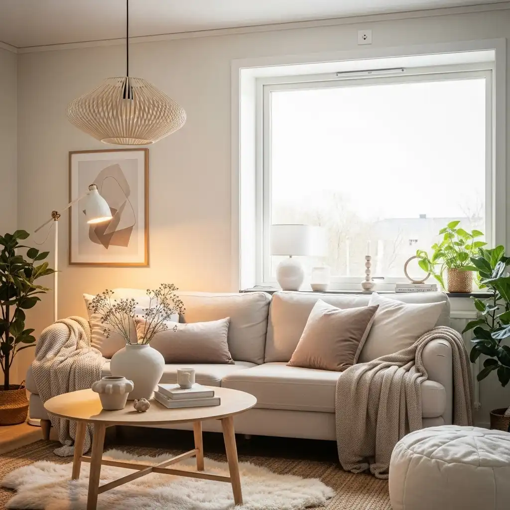 Soft Neutral Color Palette cozy living room ideas