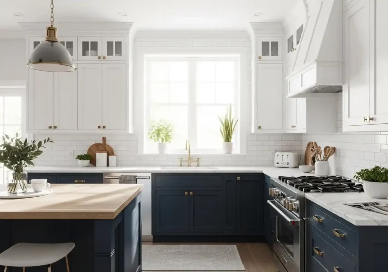 23 Two-Tone Kitchen Cabinet Designs You'll Love featured image